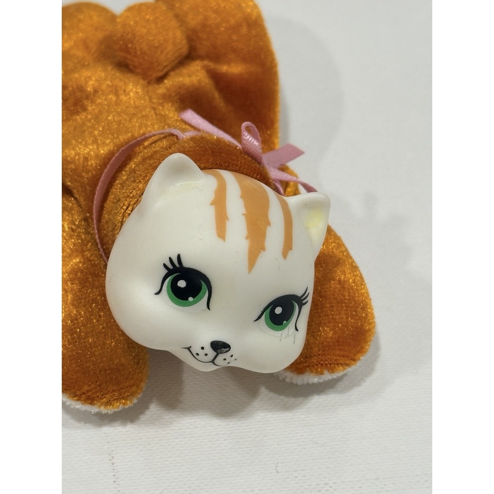 Kitty Surprise Baby Kittens LOT of 2 Stuffed Animal Plush Brown And White Cats - Picture 7 of 9